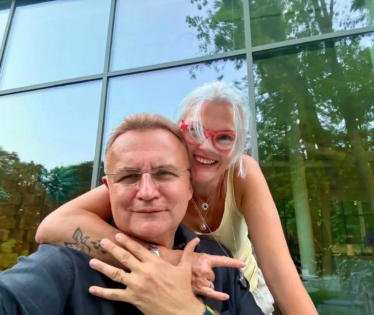Andriy Sadovyi and his wife celebrated their 25th wedding anniversary