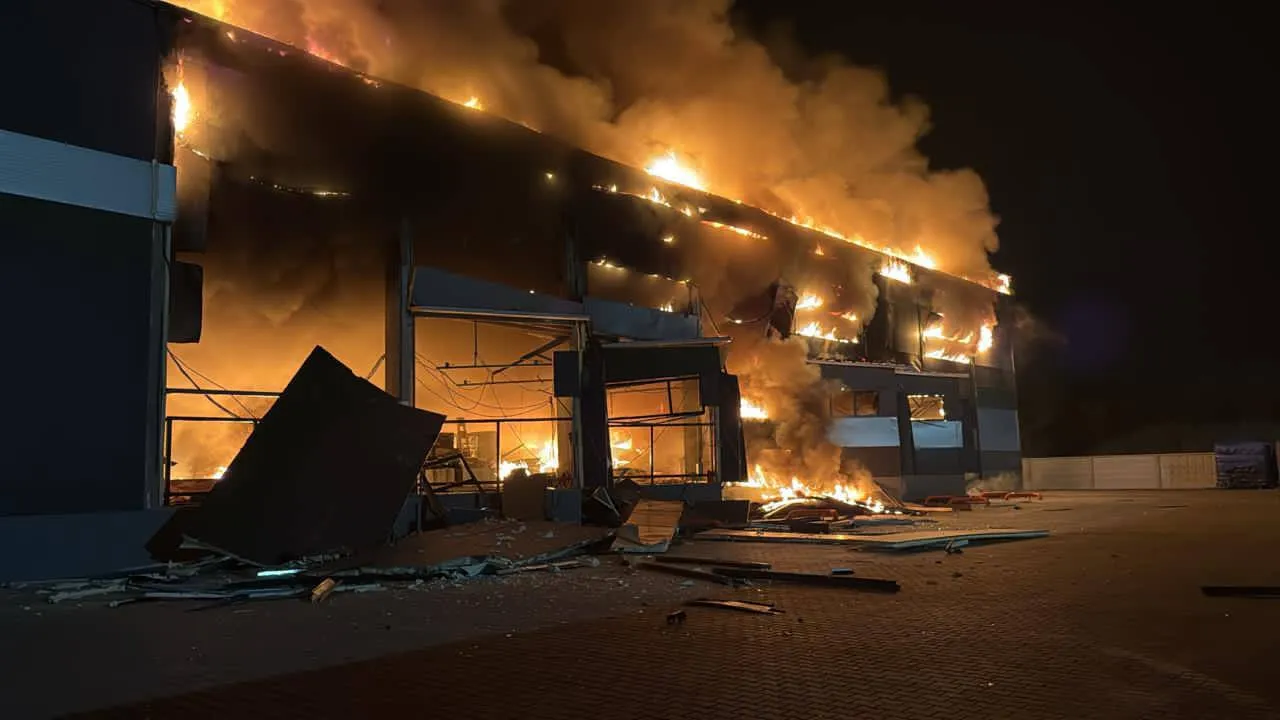РФ вдарила по Софіївській Борщагівці, пошкоджено склади