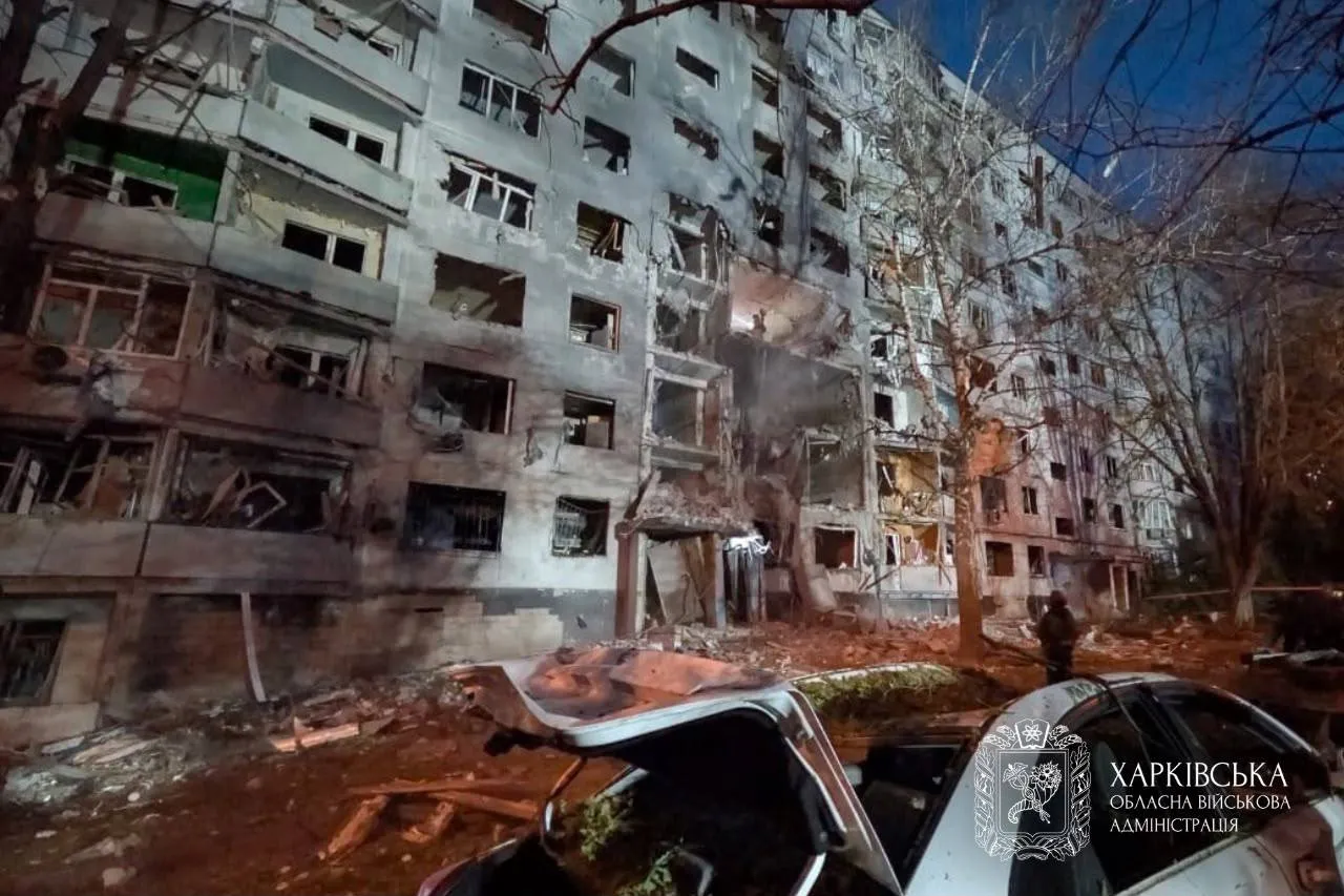 Video: At least 20 people were injured as a result of a nighttime Russian strike on Kharkiv