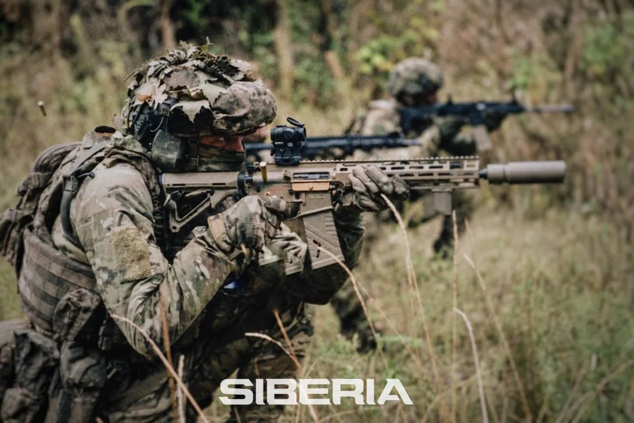 The Siberian Battalion released footage of new recruits training at the training ground