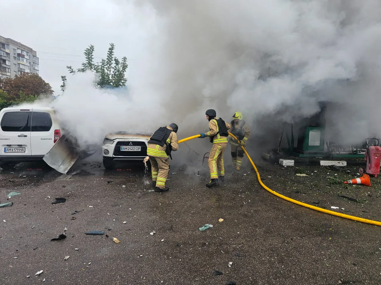 Росія атакувала АЗС біля Звягеля на Житомирщині