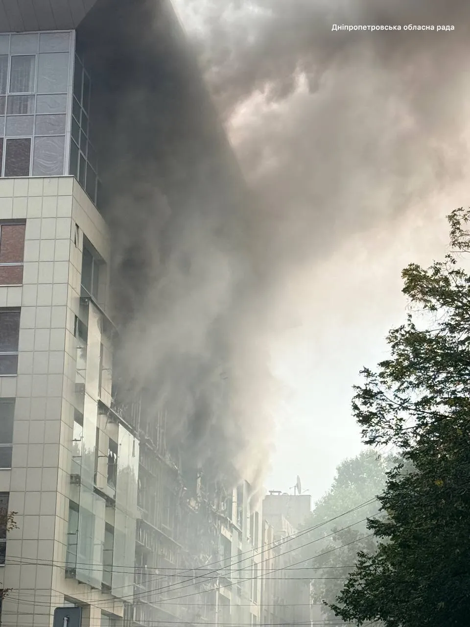 The OpenDataBot office was damaged as a result of an attack on a business center in Dnipro