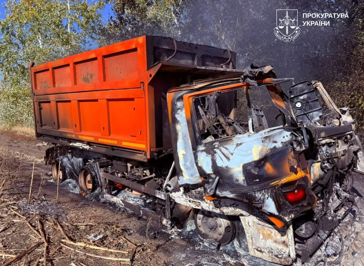 A Russian drone killed the driver of a truck belonging to an agricultural enterprise in the Kharkiv region