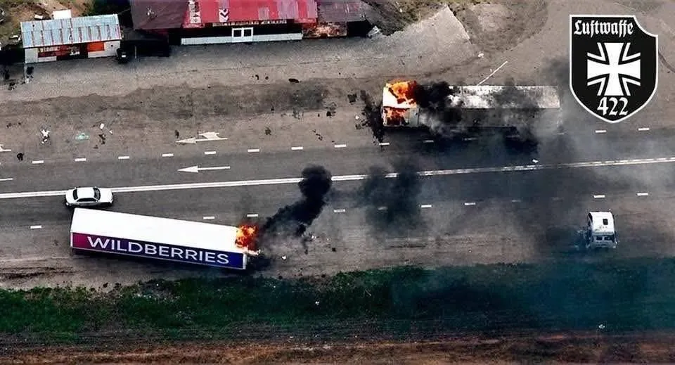 Video: Wildberries Trucks Damaged in Russia Following Attacks on Logistics Operations