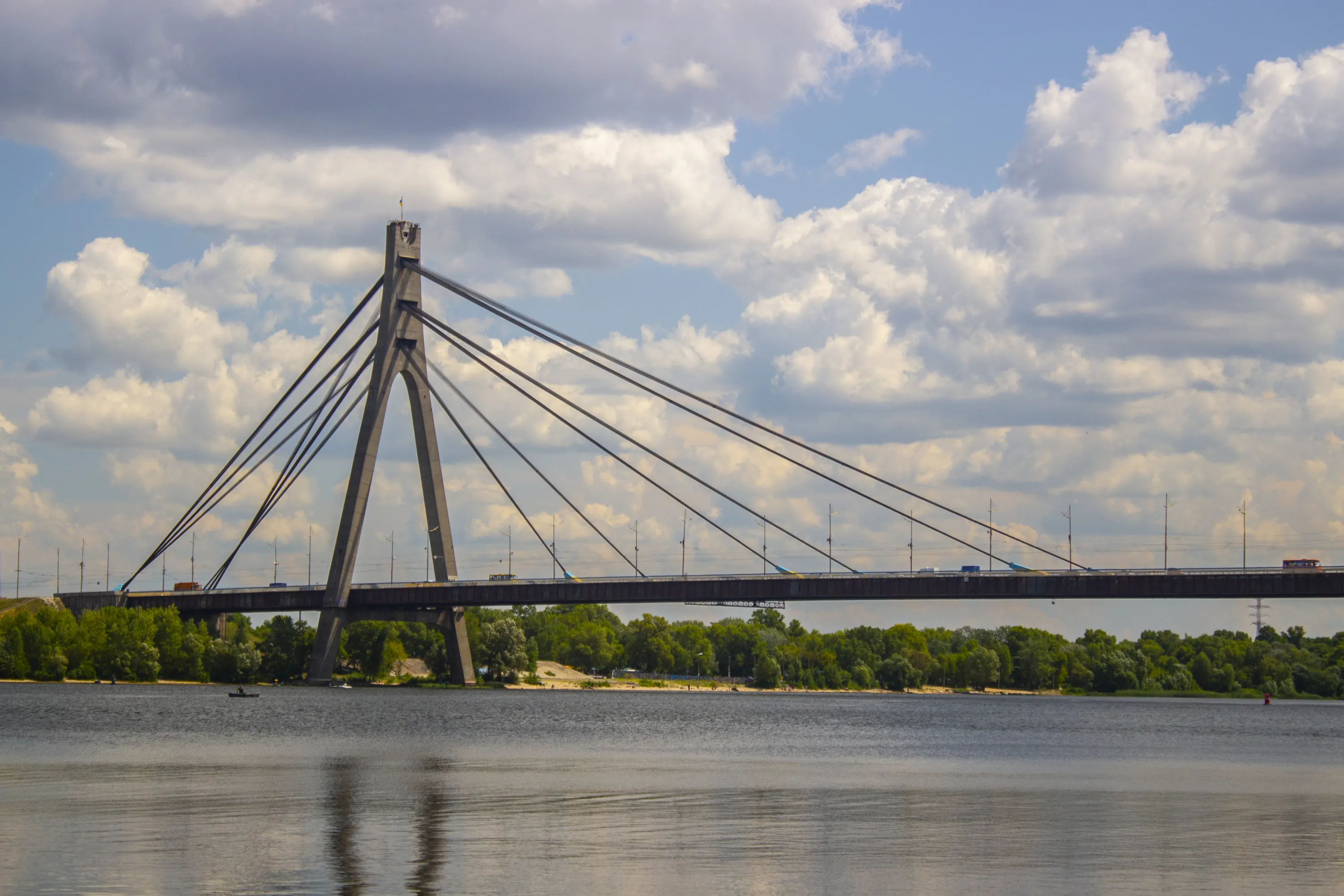 Video: A Russian drone struck the North Bridge again