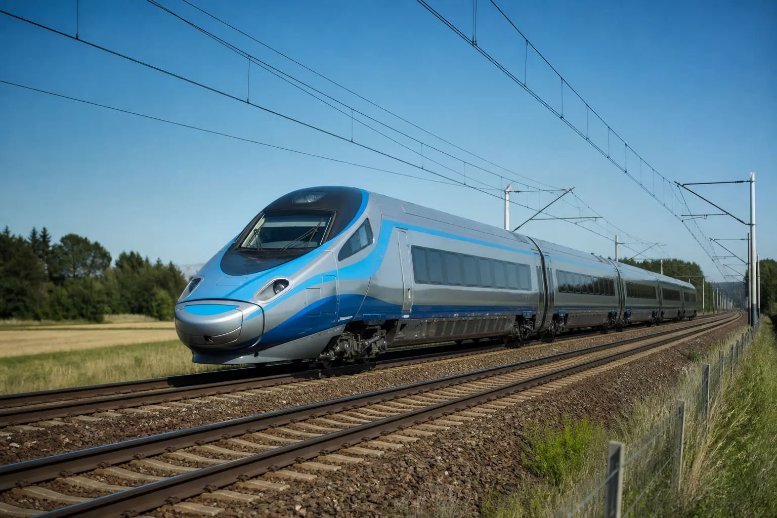 In Poland, the Pendolino reached a speed of 253 km/h during testing