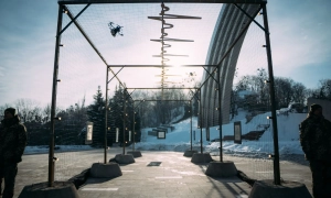 Під Києвом на автостоянці згоріли 10 маршруток