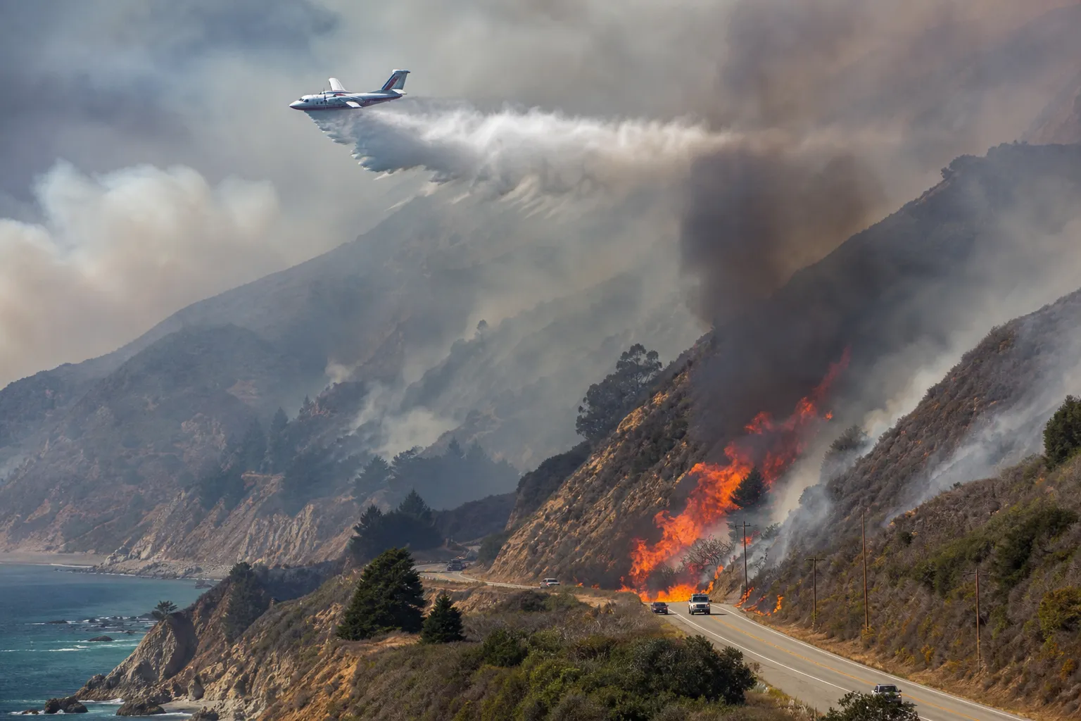 Big Sur fire doubles in size and triggers evacuations
