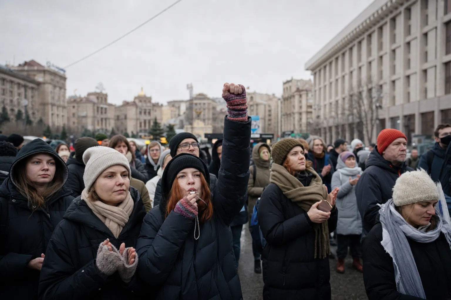 W Kijowie i innych miastach już siódmy dzień trwają protesty na rzecz powrotu Michaiła Fiodorowa