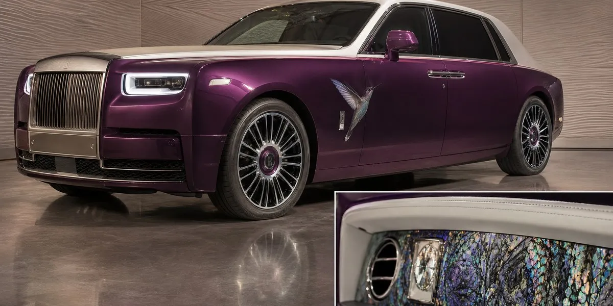 Rolls-Royce unveils Phantom Hummingbird with abalone shell inlay