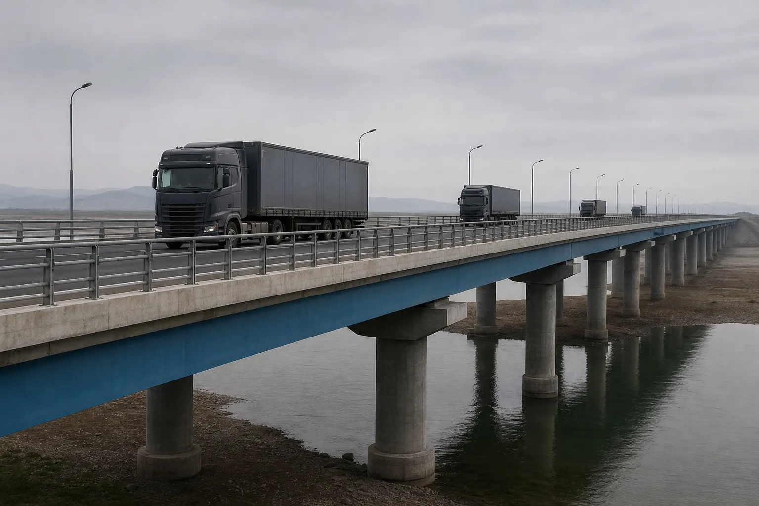 Росія та КНДР відкрили перший автомобільний міст через річку Туманна