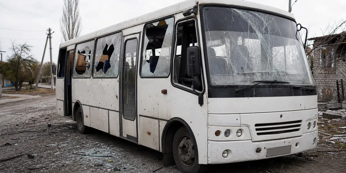 Russian drones attack bus near Nikopol: five killed
