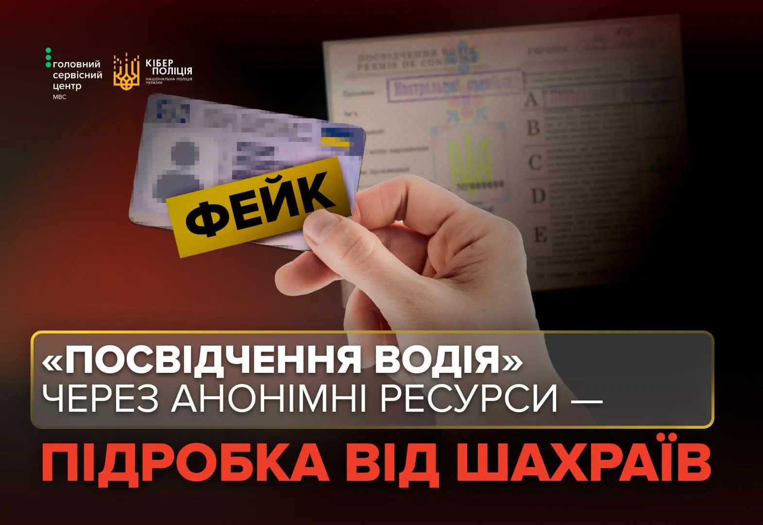 Обмін паперового посвідчення водія: остерігайтесь помічників в інтернеті
