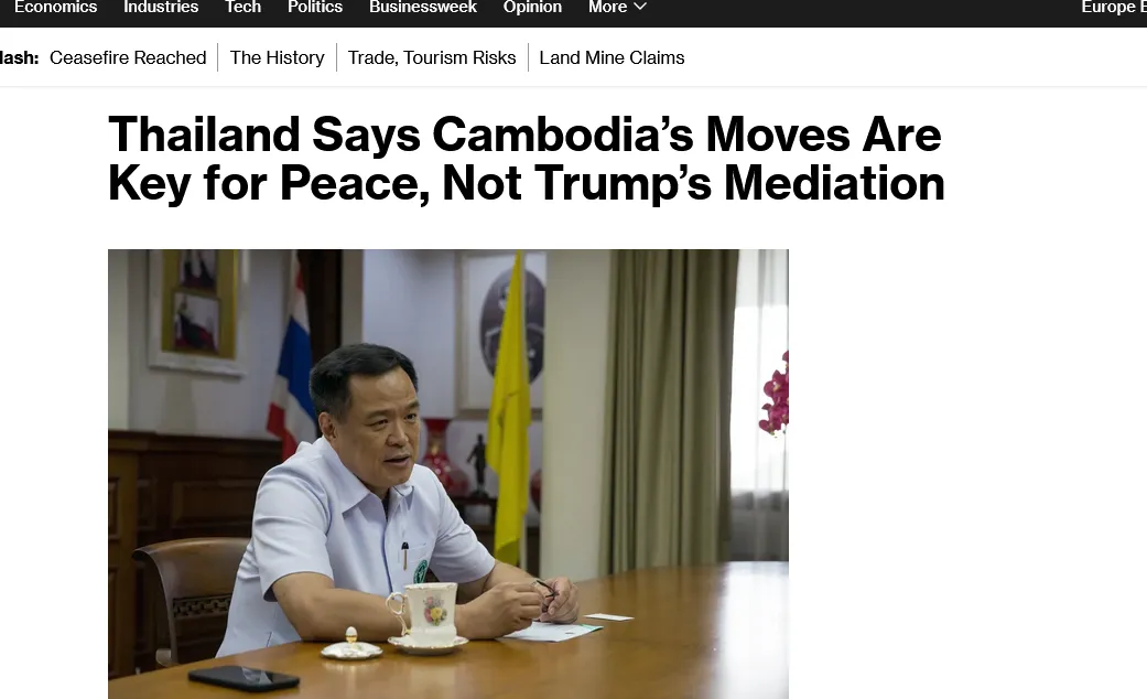 Таїланд грубо відмовив Трампу у посередництві з Камбоджею – Bloomberg