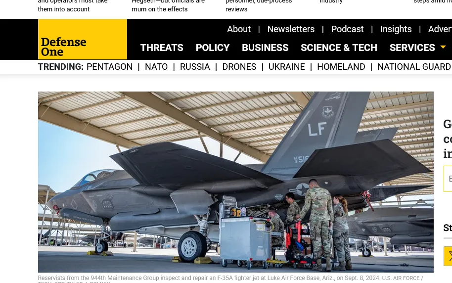 Половина літаків F-35A США виявилися небоєздатними – Defence One