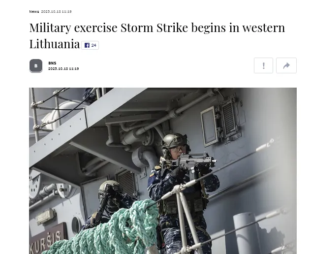 W Litwie rozpoczęły się ćwiczenia wojskowe Storm Strike