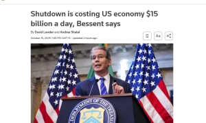Każdy dzień „shutdownu” kosztuje USA 15 miliardów dolarów – Reuters