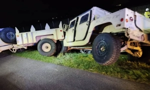 W Polsce autobus zderzył się z kolumną sprzętu wojskowego przeznaczonego dla Sił Zbrojnych Ukrainy