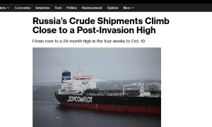 rosja zwiększyła morski eksport ropy do najwyższego poziomu od trzech lat z powodu ataków Ukrainy – Bloomberg