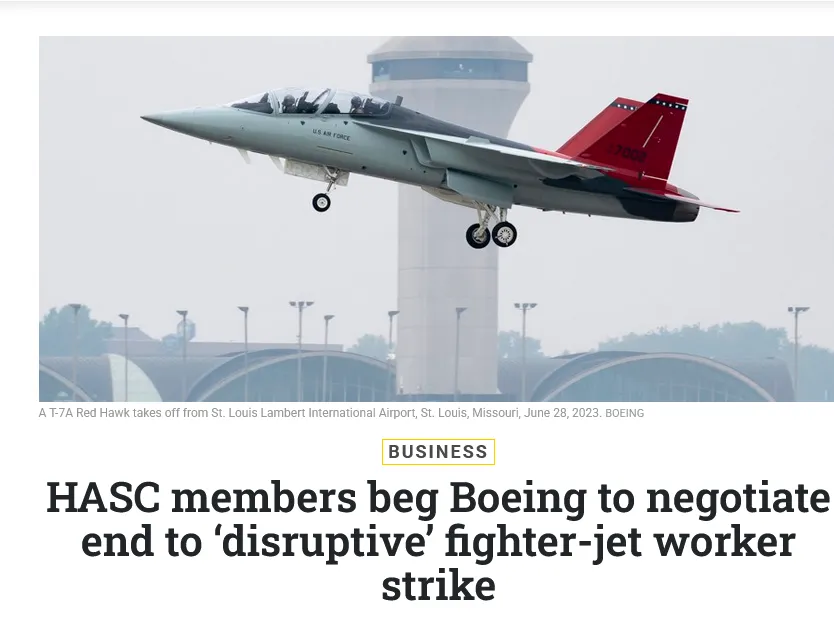 Cтрайк у Boeing підірвав військове виробництво США – Defense One