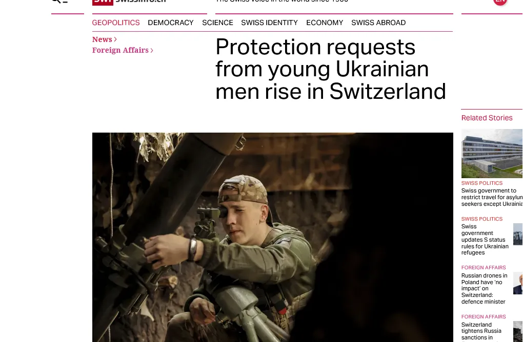 У Швейцарії різко зросла кількість українців 18–22 років – Swissinfo
