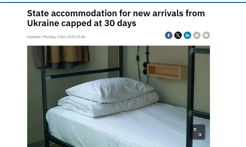 Ірландія скоротить утричі термін проживання українських біженців у державному житлі – RTE