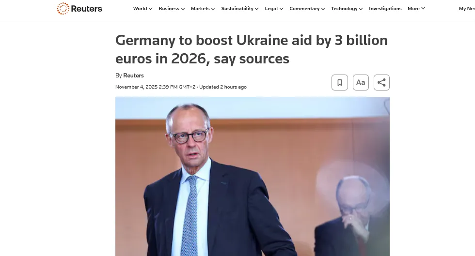 Німеччина виділить Україні додаткові 3 млрд євро – Reuters