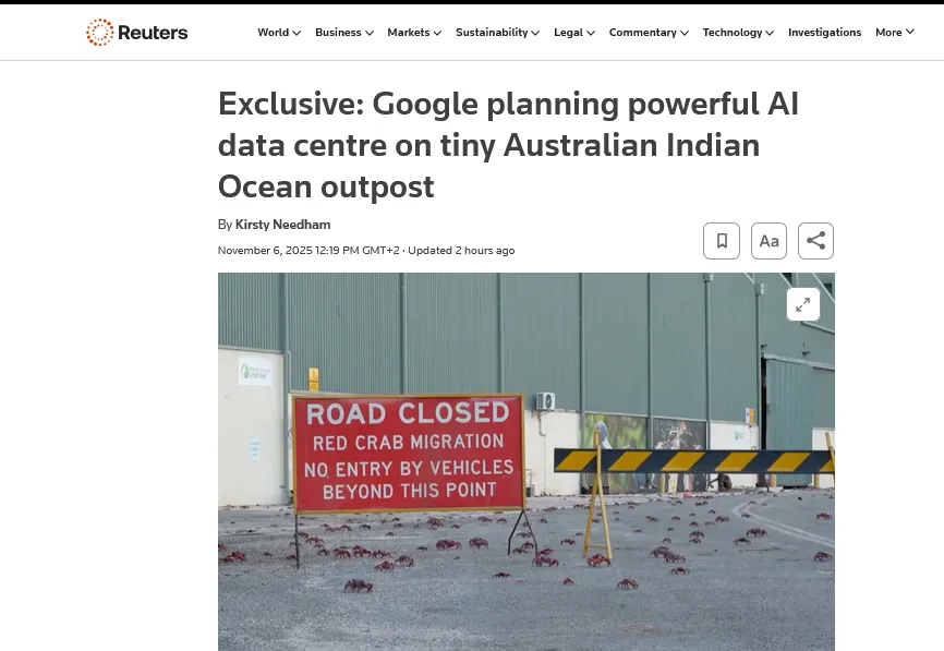 Google збудує потужний дата-центр на острові Різдва – Reuters