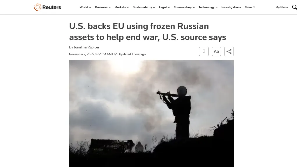 США підтримали наміри ЄС використати заморожені активи рф для України – Reuters