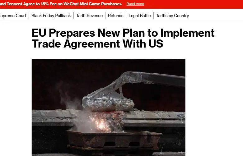 ЄС готує план перегляду тарифів і усунення бар’єрів у тргівлі зі США – Bloomberg