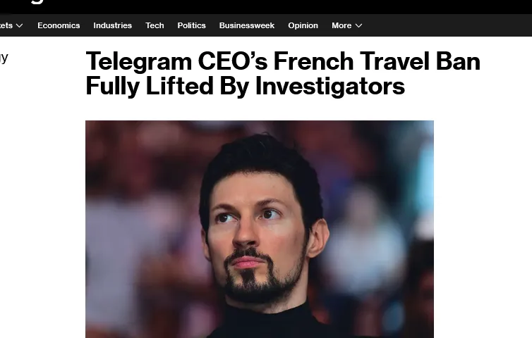 Засновнику Telegram Павлу Дурову скасували судовий нагляд