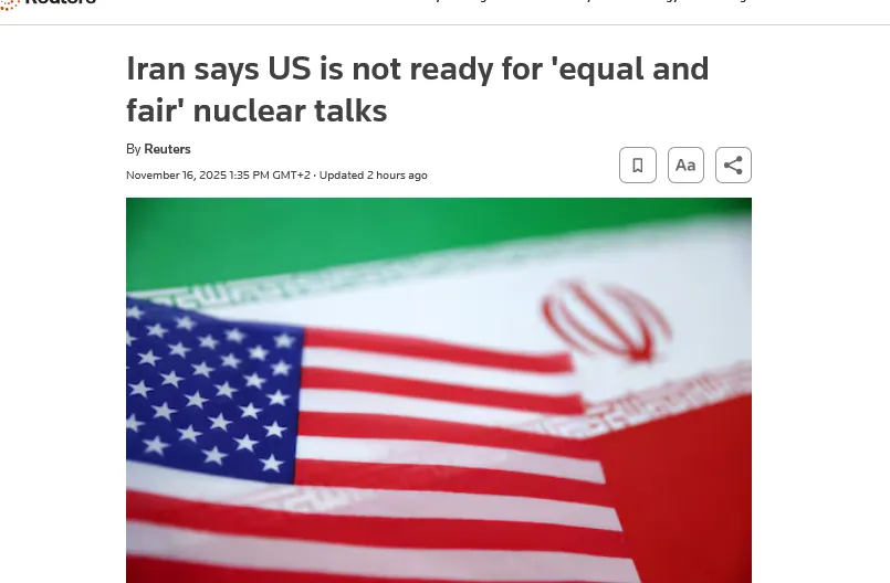 Іран звинуватив США у небажанні вести «рівні й справедливі переговори» щодо ядерної програми