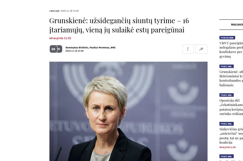 Litewskie organy ścigania zidentyfikowały 16 podejrzanych o wysyłanie paczek z bombami – LRT