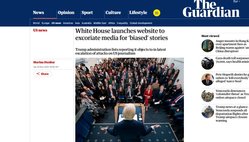 Білий дім оприлюднив чорний список ЗМІ