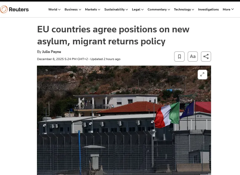 ЄС узгодив найжорсткіші правиля щодо мігрантів у своїй історії – Reuters