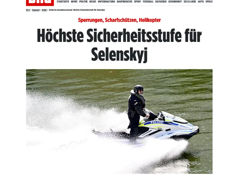 У Берліні запровадили найвищий рівень безпеки під час візиту Зеленського – Bild