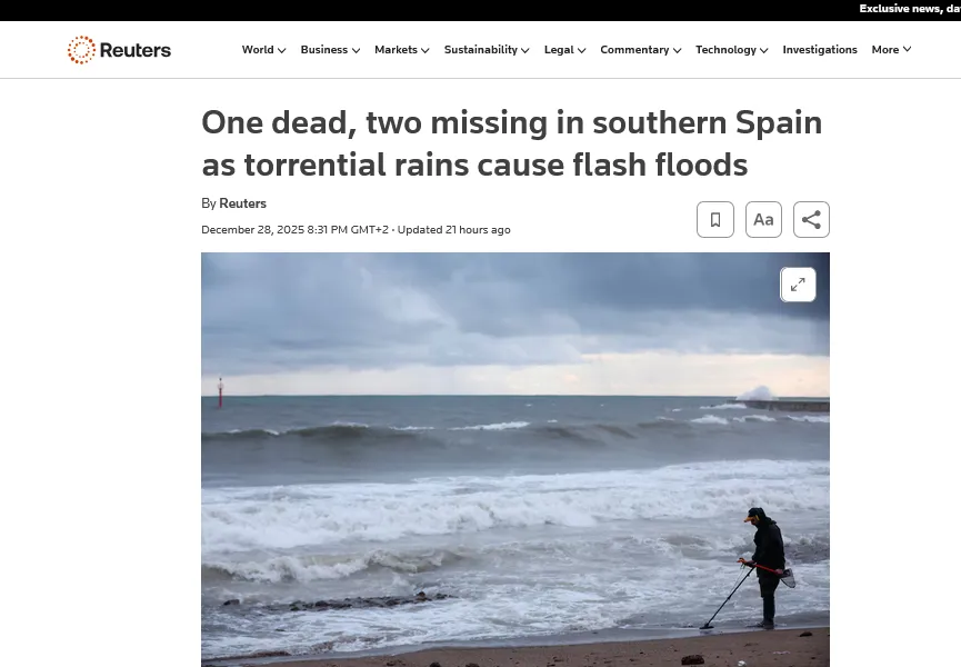 У Валенсії оголошено червоний рівень небезпеки через руйнівні повені – фото, відео