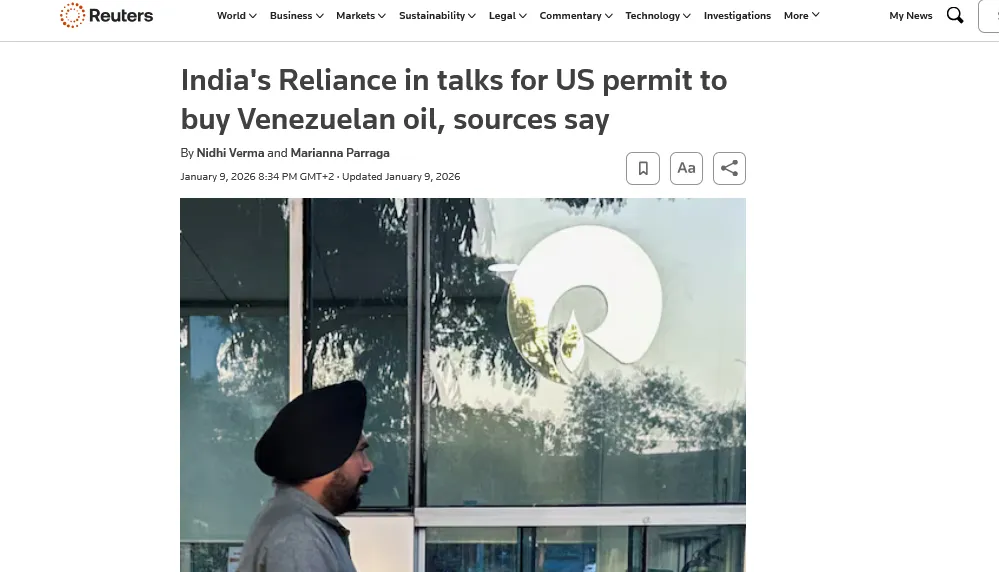 Індійські компанії планують замінити російську нафту сировиною з Венесуели