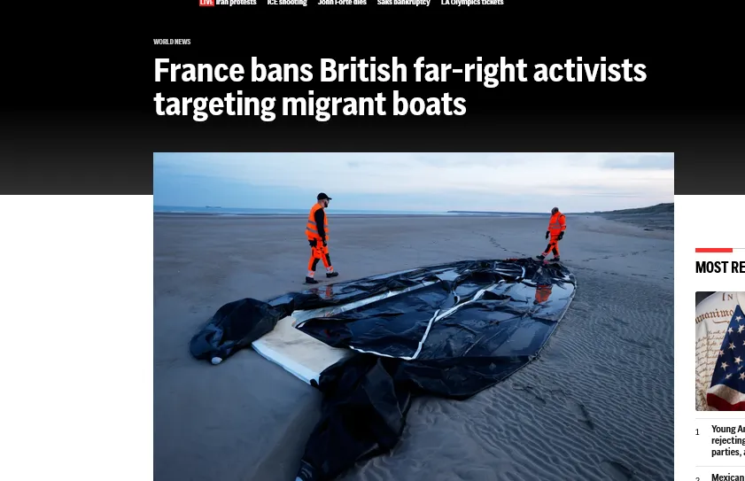 Франція заборонила в’їзд для британських радикалів через нищення човнів мігрантів