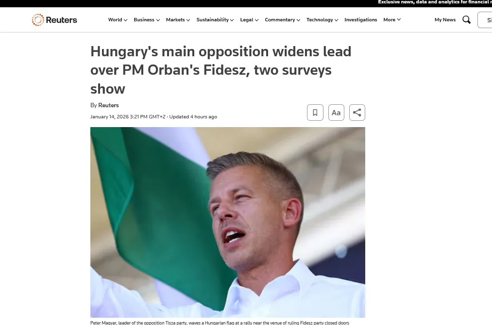 Угорська опозиція збільшила відрив від партії Орбана