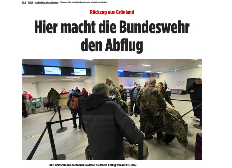 Німеччина без пояснень вивела своїх військових із Гренландії – Bild