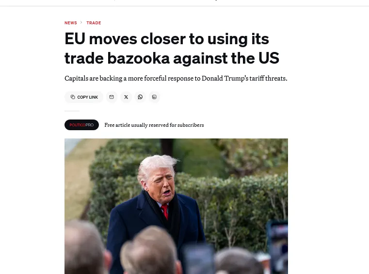 Німеччина підтримала застосування проти США «торгової базуки» ЄС