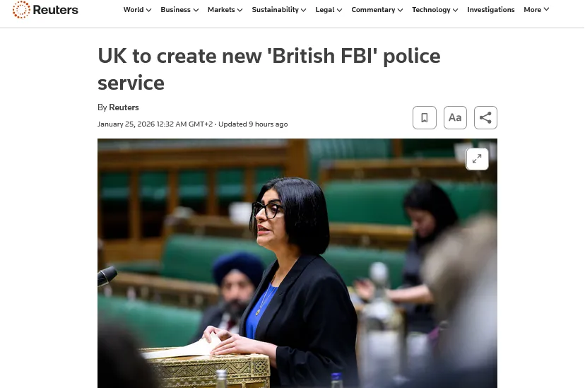 Британія провела наймасштабнішу за 200 років реформу поліції