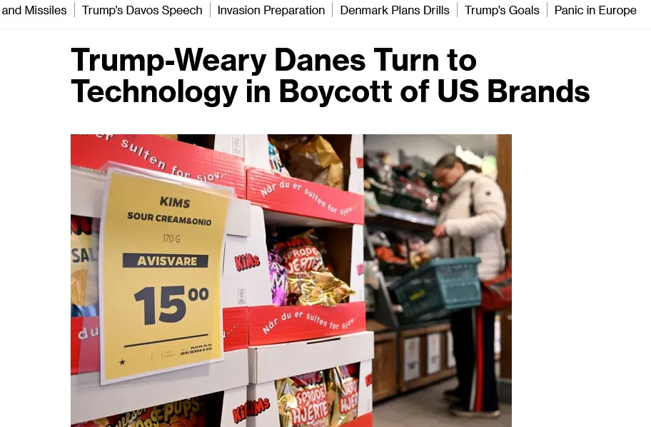 У Данії зростає популярність застосунків для бойкоту американських товарів