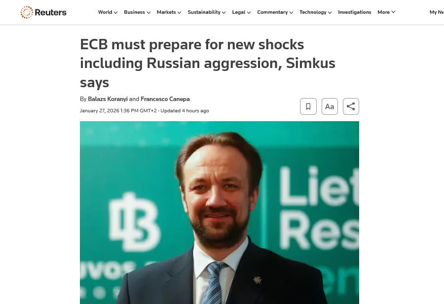 У Європейському центробанку закликали готувати фінансову систему до війни з рф