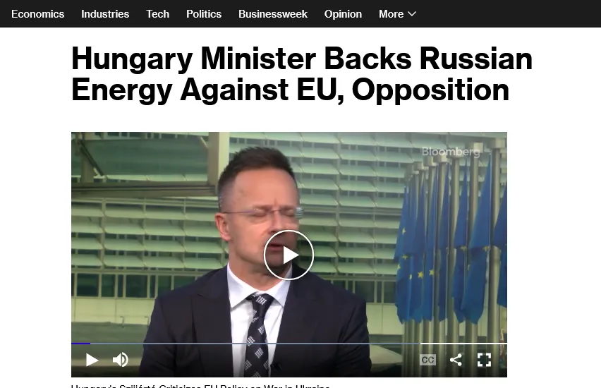 Otoczenie Orbána obawia się, że bez rosyjskich surowców energetycznych sytuacja stanie się bardzo trudna