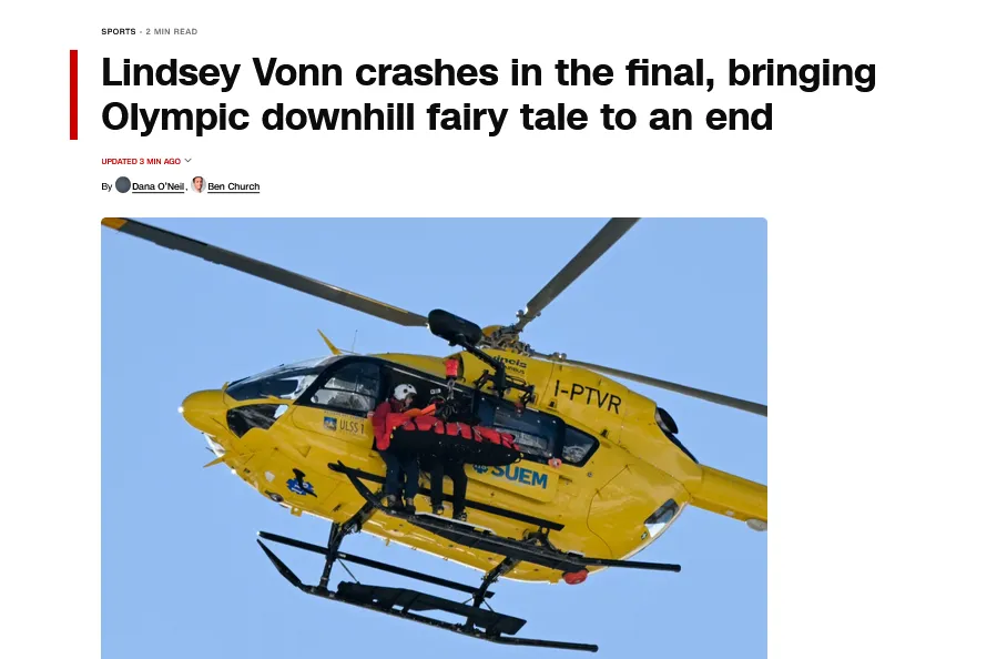 Американська гірськолижниця отримала тяжку травму на Олімпіаді