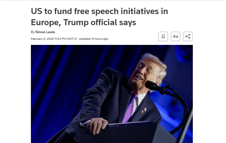 США фінансуватимуть просування свого бачення свободи слова в ЄС