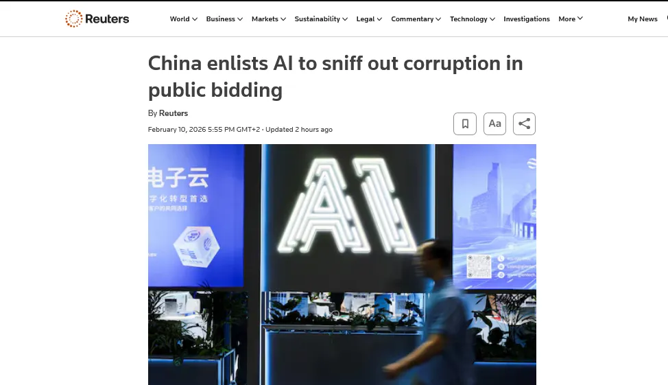 Pekin rozszerza wykorzystanie sztucznej inteligencji do wykrywania korupcji w przetargach