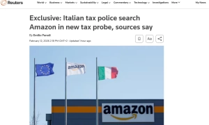 Італійська податкова поліція провела обшуки в Amazon у справі про ухилення від сплати податків